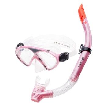 Комплект для плавания Iguana dolphin jr set pink/transparent