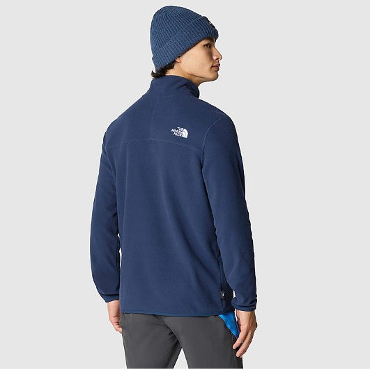 Батник из флисcа The North Face 100 glacier 1/4 zp monterey blue nf0a5ihpbh71003