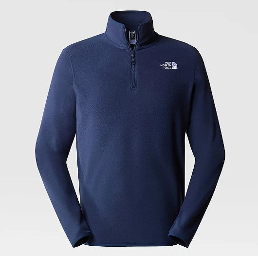 Батник из флисcа The North Face 100 glacier 1/4 zp monterey blue nf0a5ihpbh71003