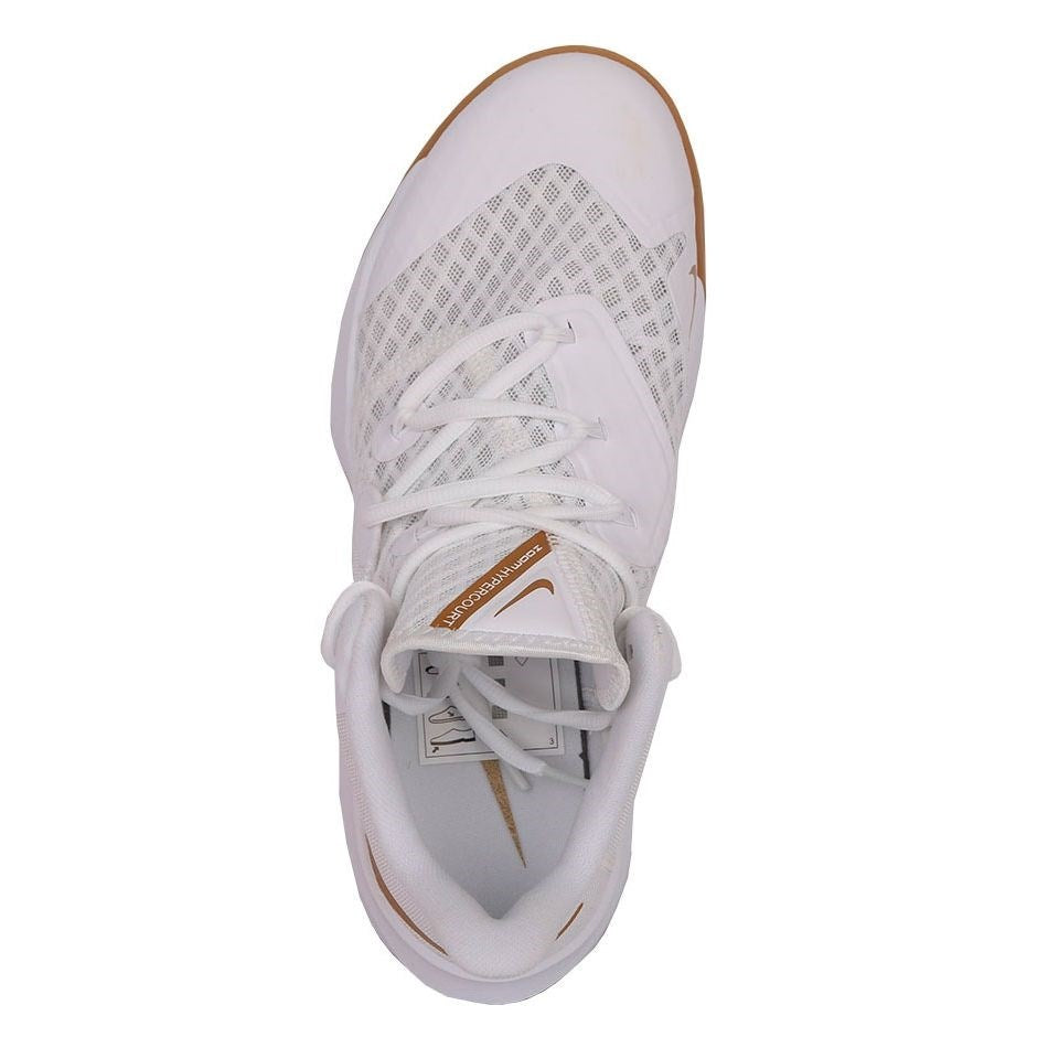 Кроссовки мужские для волейбола Nike Zoom Hyperspeed Court DJ4476 - 170 white/metallic gold