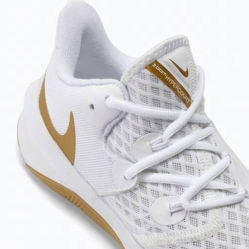 Кроссовки мужские для волейбола Nike Zoom Hyperspeed Court DJ4476 - 170 white/metallic gold