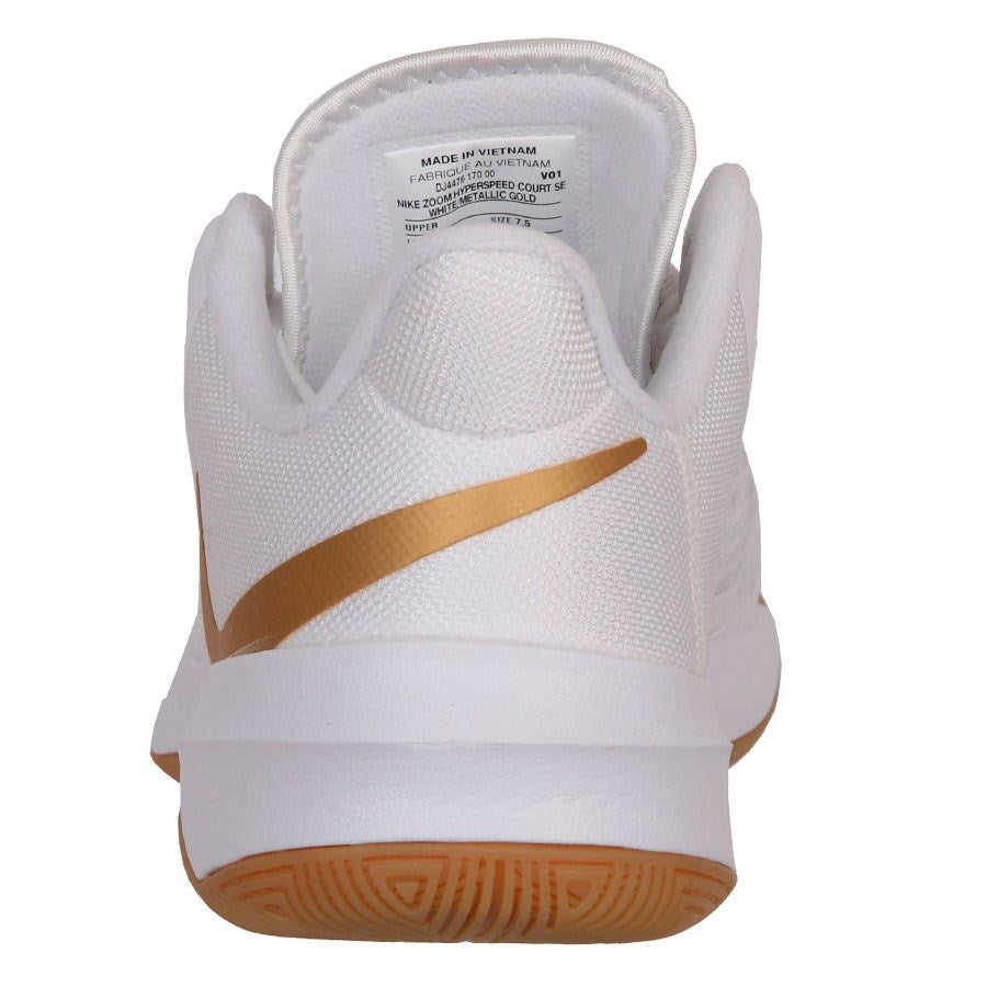 Кроссовки мужские для волейбола Nike Zoom Hyperspeed Court DJ4476 - 170 white/metallic gold