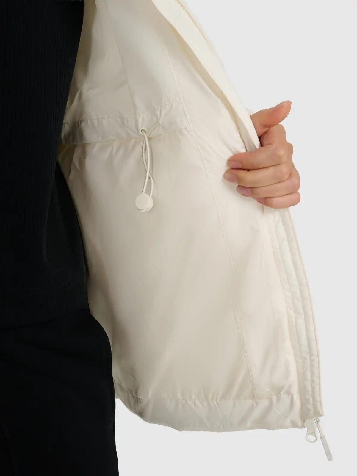 Jachetă de puf pentru femei 4F F583 4FWAW25TDJAF583 creme