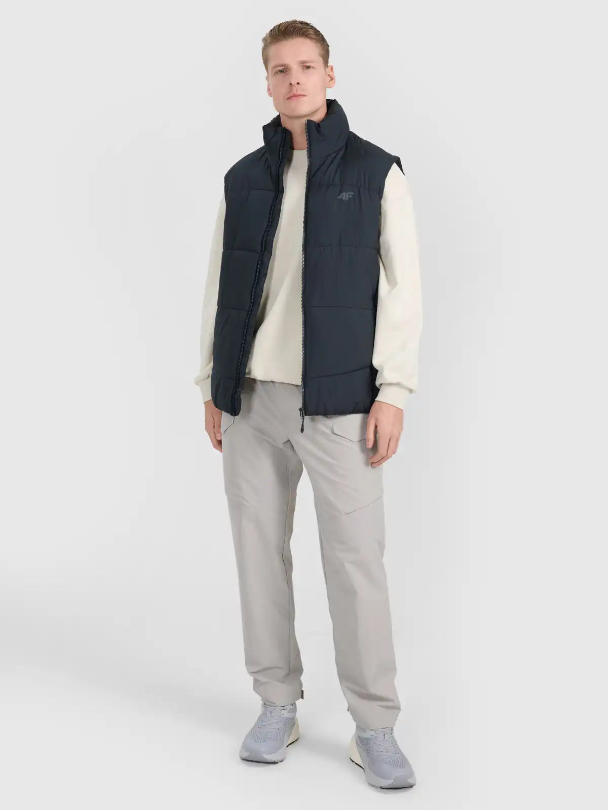 Vestă pentru bărbați  4F M295 4FRAW25TVJAM295 deep black