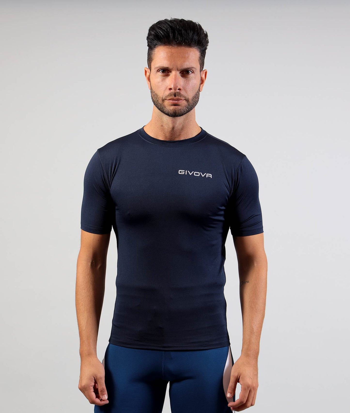 Мужская футболка для фитнеса Givova Corpus 2 Maglia Intima Elastica M/C MAE011 04