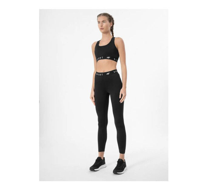 Legginși pentru antrenamente 4F TIGHTS FNK F077 4FSS23TFTIF077 DEEP BLACK