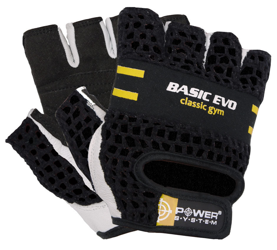 Mănuși de fitness Power System-gloves basic evo-yellow 2100YW