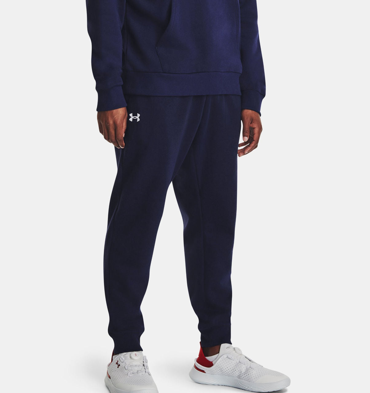 Pantaloni sport UNDER ARMOUR UA Rival Fleece Joggers-BLU, 1379774-410