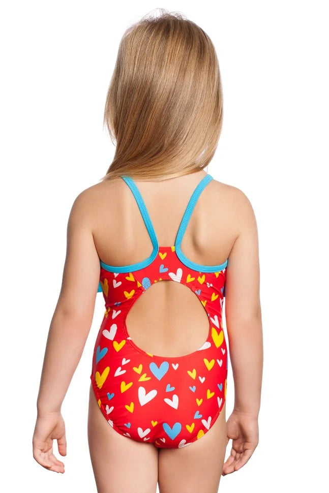 Детский купальник Mad Wave M0191 05 3 07W Lily O7 red