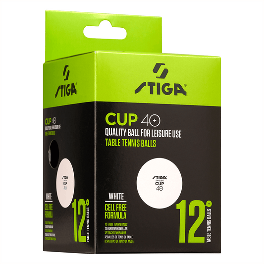 Набор мячей для настольного тенниса Stiga Ball Cup 40+ White 12-pack 1110-2510-12
