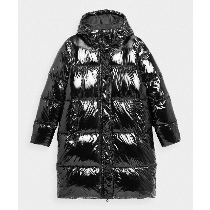 Jachetă de puf 4F WOMEN'S JACKET KUDP011 DEEP BLACK
