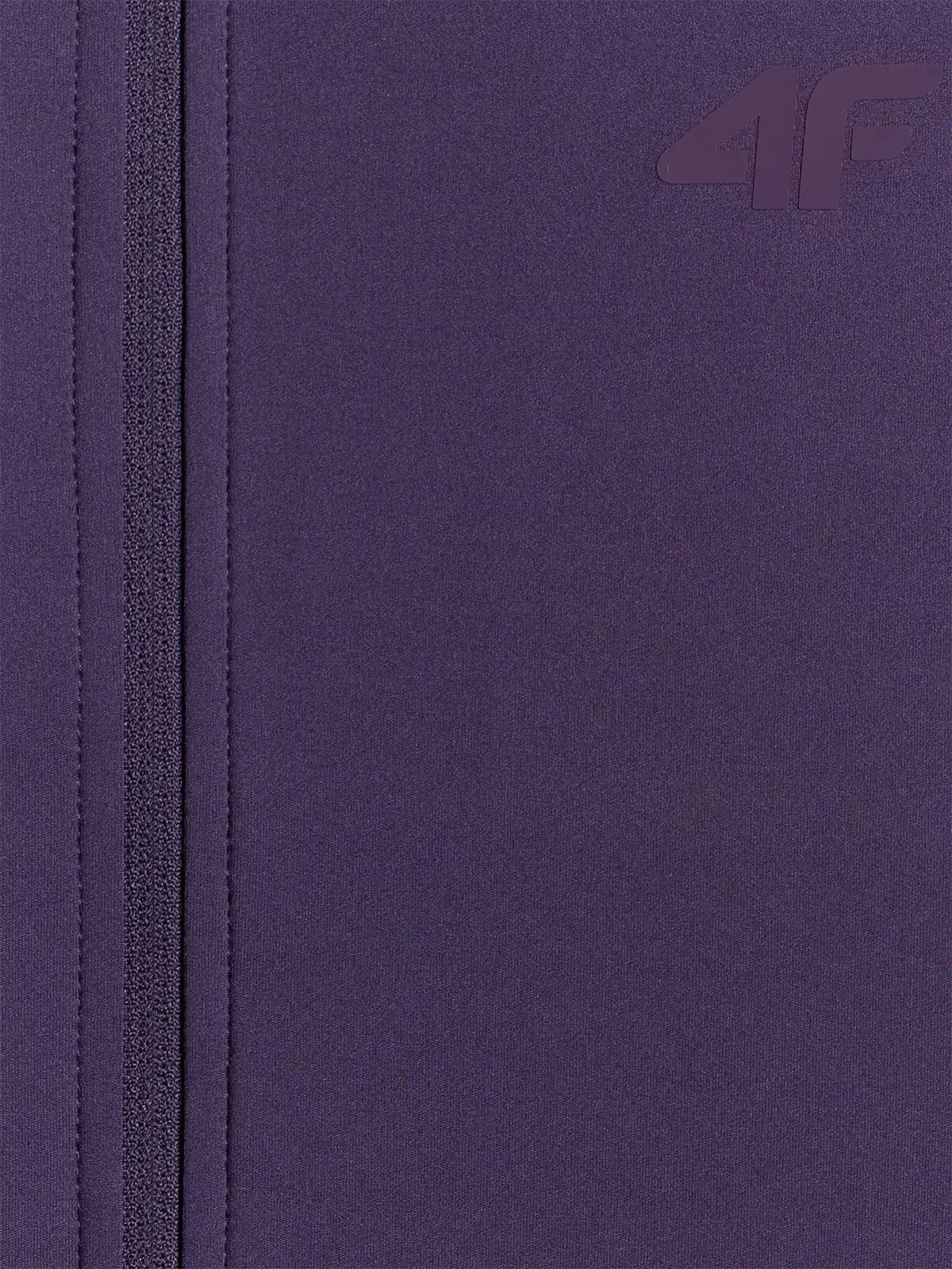 Женский батник на молнии для фитнеса 4F F656 4FWSS26TFSWF656 dark violet