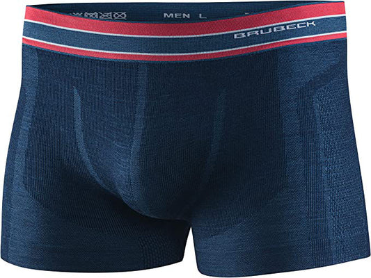 Lengerie Corp BX10870 Men's boxer shorts ACTIVE WOOL navy blue