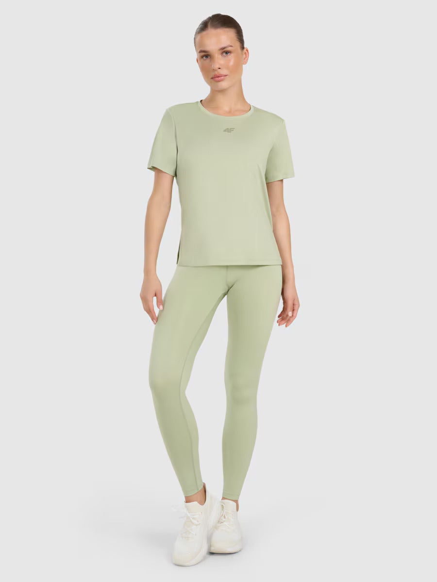 Женская футболка для фитнеса 4F F1517 4FWAW25TFTSF1517 light green