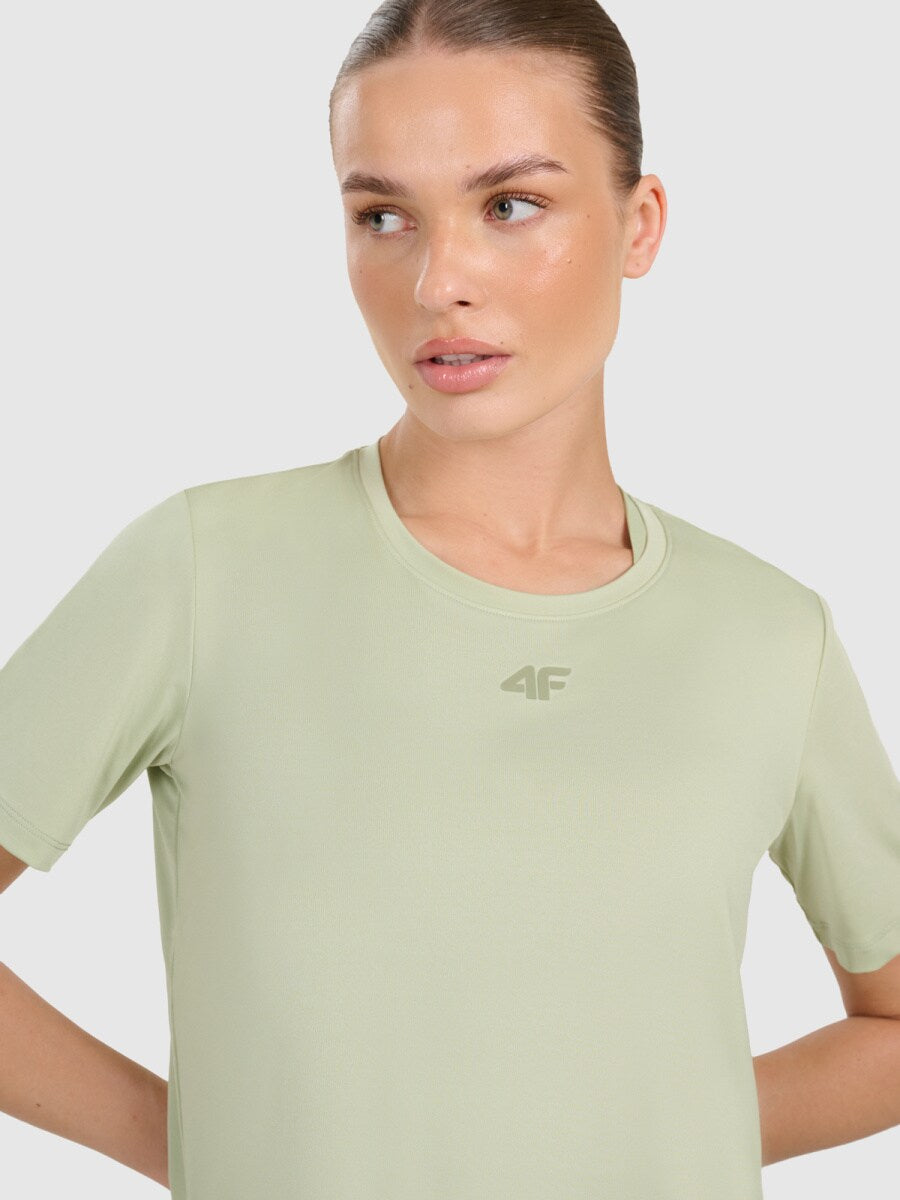 Женская футболка для фитнеса 4F F1517 4FWAW25TFTSF1517 light green