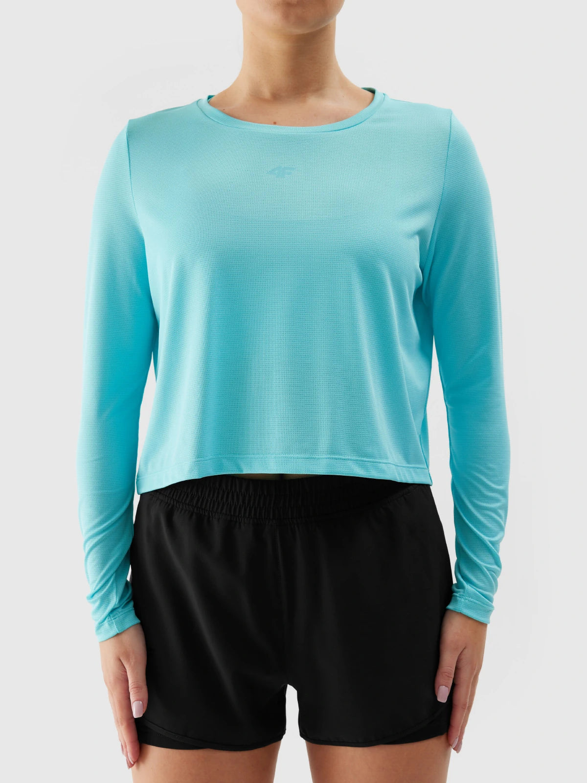 Longsleeve de antrenament pentru femei 4F F218 4FWSS24TFLOF218 Blue