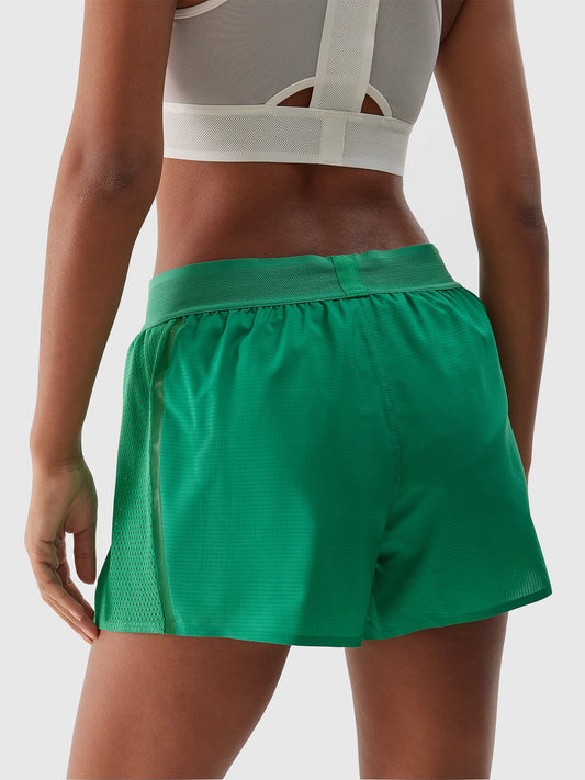 Женские шорты для бега 4F F502 4FWSS24TFSHF502 Green