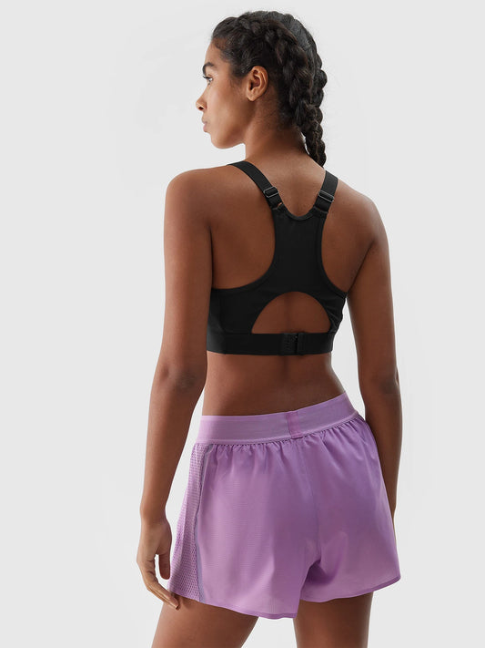 Женские шорты для бега 4F F502 4FWSS24TFSHF502 Violet