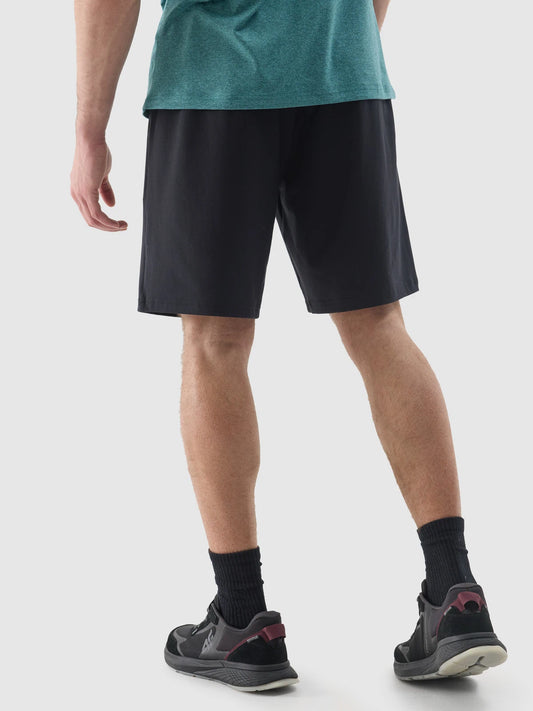 Pantaloni scurți de antrenament pentru bărbați 4F M383 4FWSS24TFSHM383 Deep black