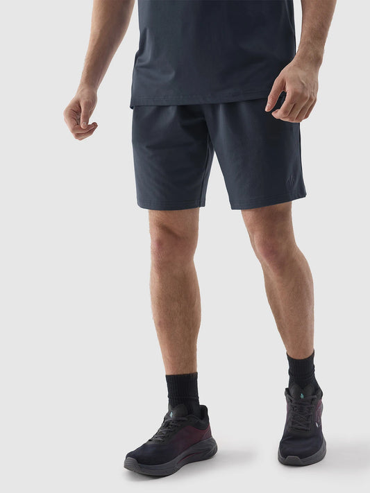 Pantaloni scurți de antrenament pentru bărbați 4F M383 4FWSS24TFSHM383 Denim