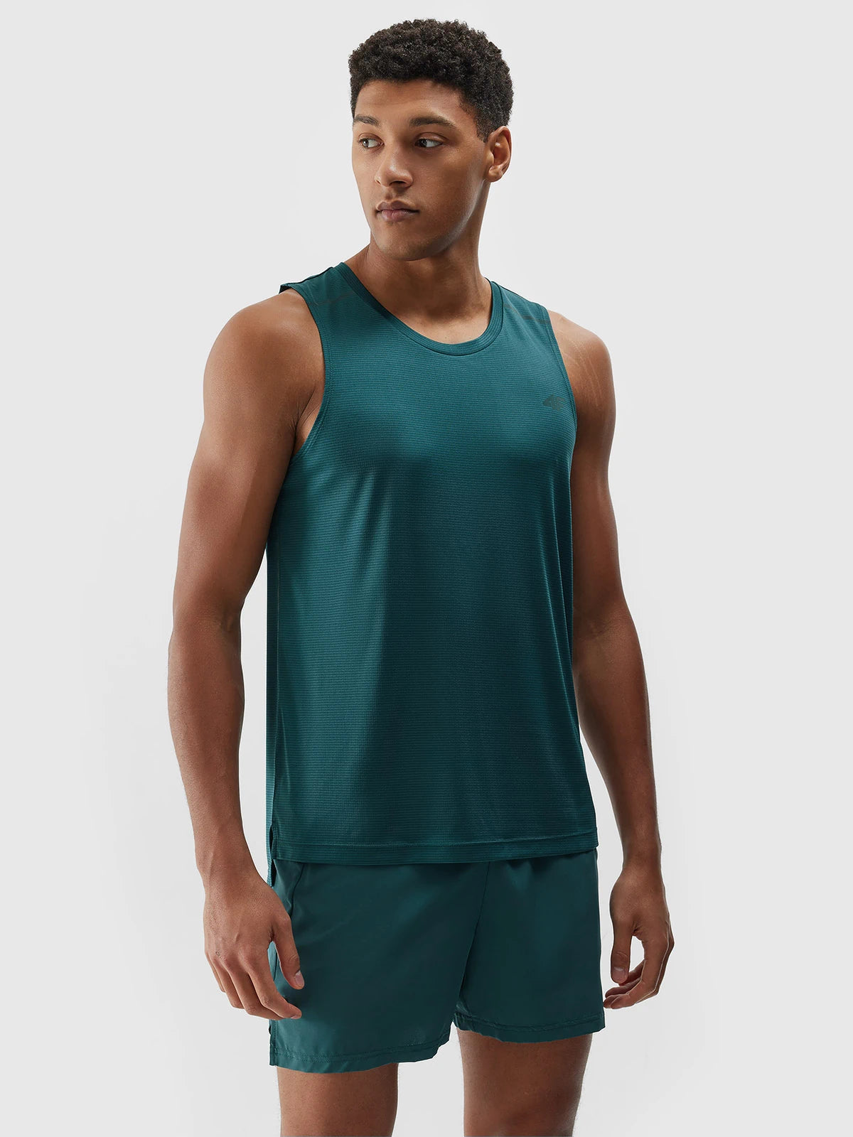 Pantaloni scurți de alergare pentru bărbați 4F M490 4FWSS24TFSHM490 Teal