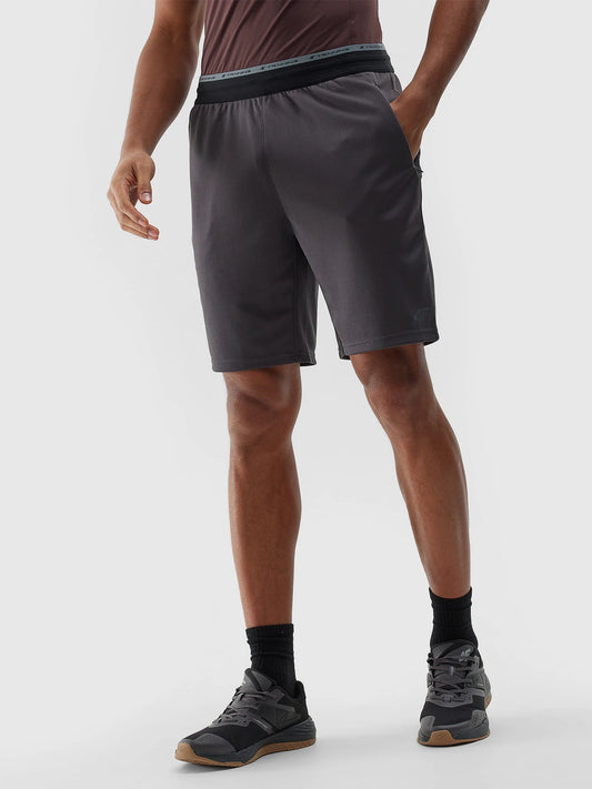 Pantaloni scurți de antrenament pentru bărbați 4F M492 4FWSS24TFSHM492 Anthracite