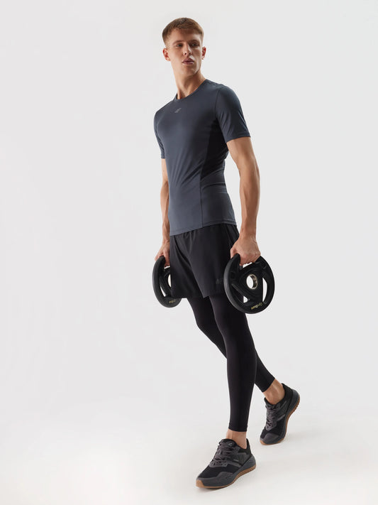 Pantaloni scurți de antrenament pentru bărbați 4F M574 4FWSS24TFSHM574 Deep black