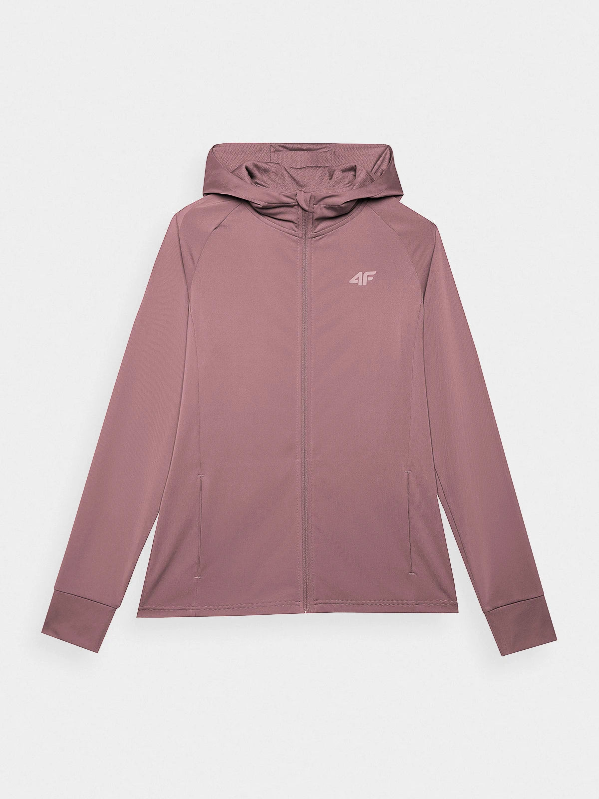 Женский батник на молнии для бега F270 4FWSS24TFSWF270 Light pink