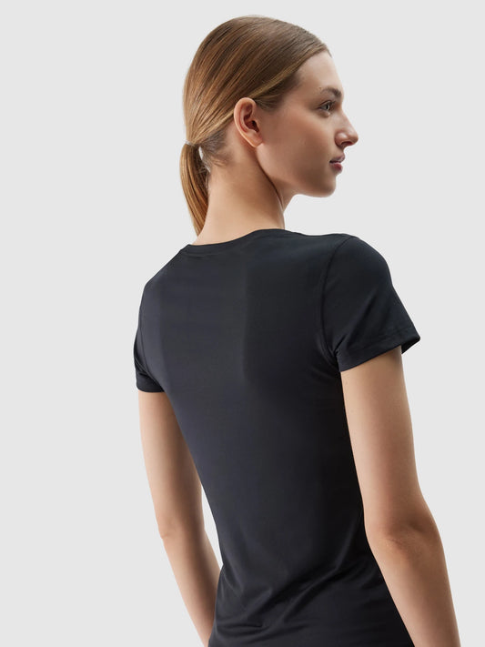 Женская футболка для фитнеса 4F F604 4FWSS24TFTSF604 Black