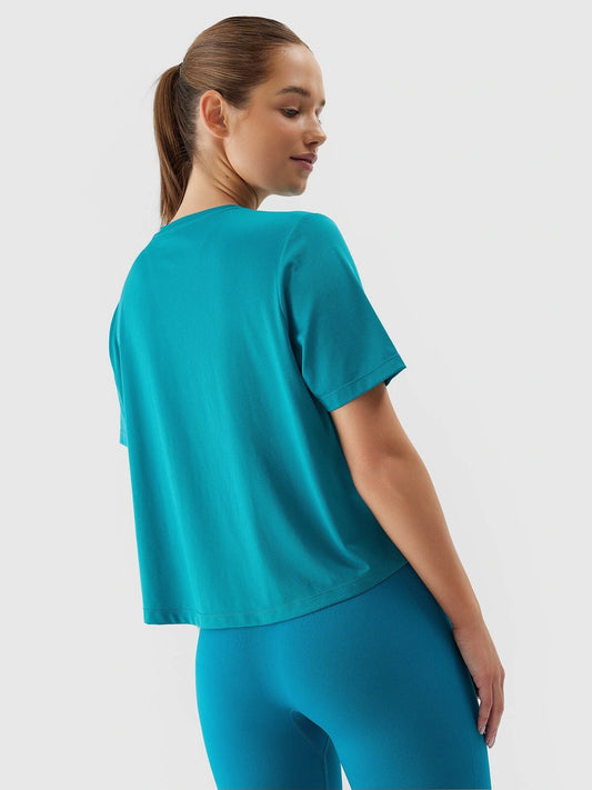 Женская футболка для фитнеса 4F F709 4FWSS24TFTSF709 Turquoise