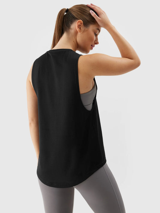 Женская майка для фитнеса 4F F710 4FWSS24TFTSF710 Black