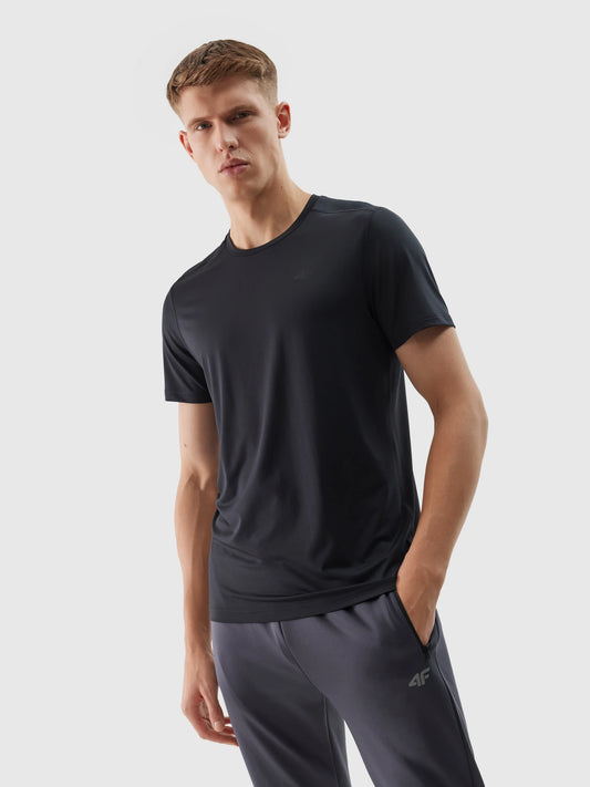Tricou de antrenament pentru bărbați 4F M598 4FWSS24TFTSM598 Black