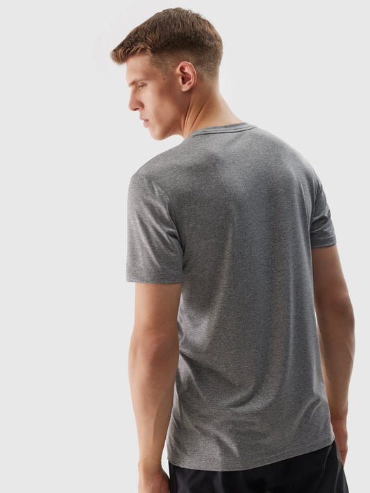 Tricou de antrenament pentru bărbați 4F M599 4FWSS24TFTSM599 Cool light grey