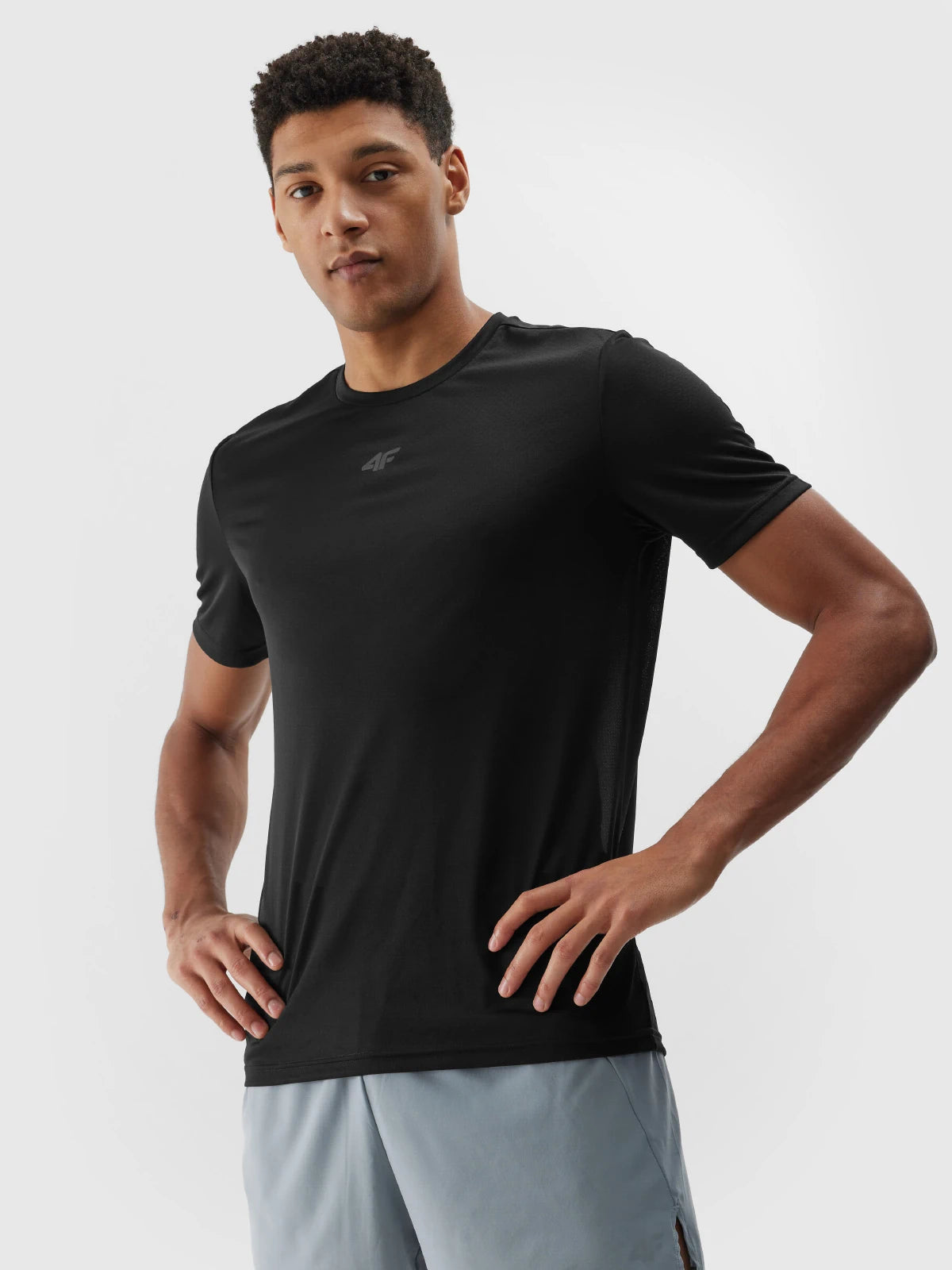 Tricou de alergare pentru bărbați 4F M697 4FWSS24TFTSM697 Deep black