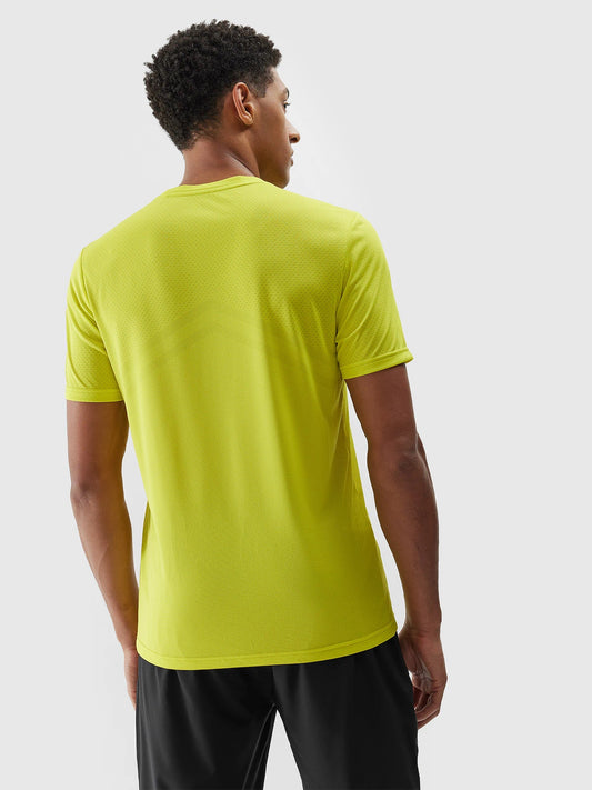 Tricou de alergare pentru bărbați 4F M697 4FWSS24TFTSM697 Canary green