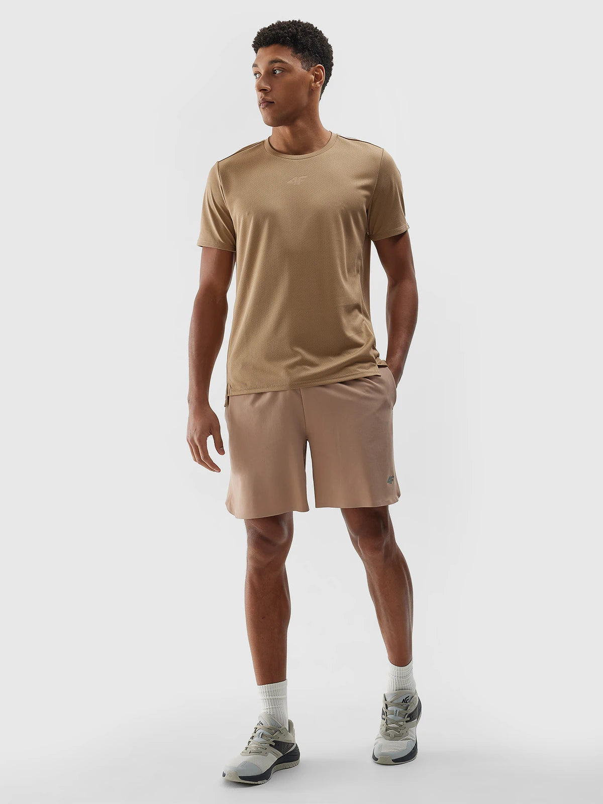 Мужская футболка для тренировок 4F M702 4FWSS24TFTSM702 Beige