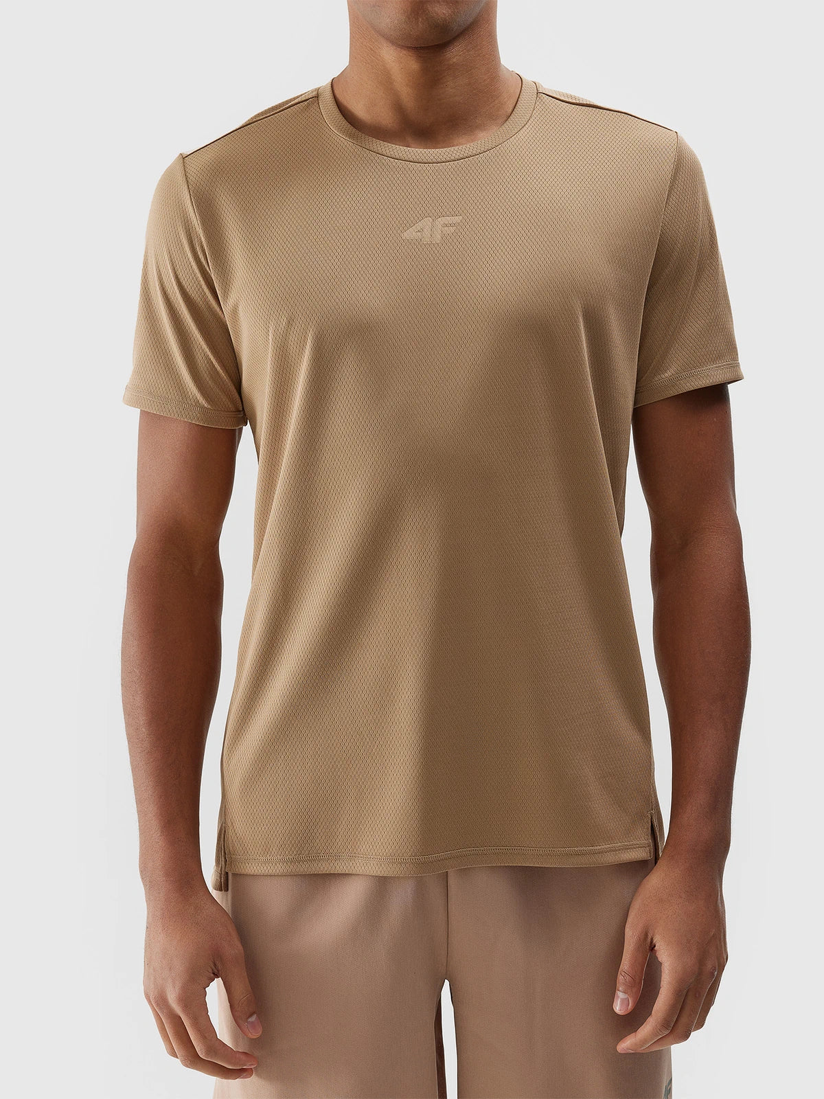 Мужская футболка для тренировок 4F M702 4FWSS24TFTSM702 Beige