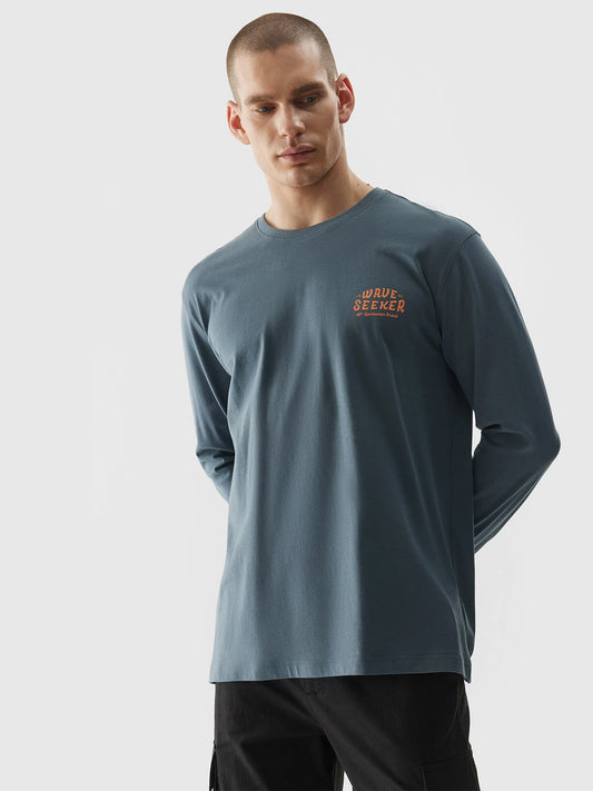 Longsleeve pentru bărbați 4F M246 4FWSS24TLONM246 Anthracite