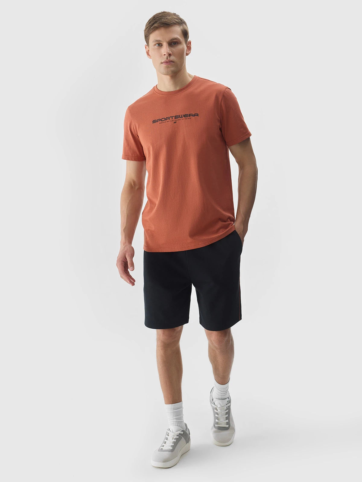 Pantaloni scurți casual pentru bărbați 4F M344 4FWSS24TSHOM344 Black