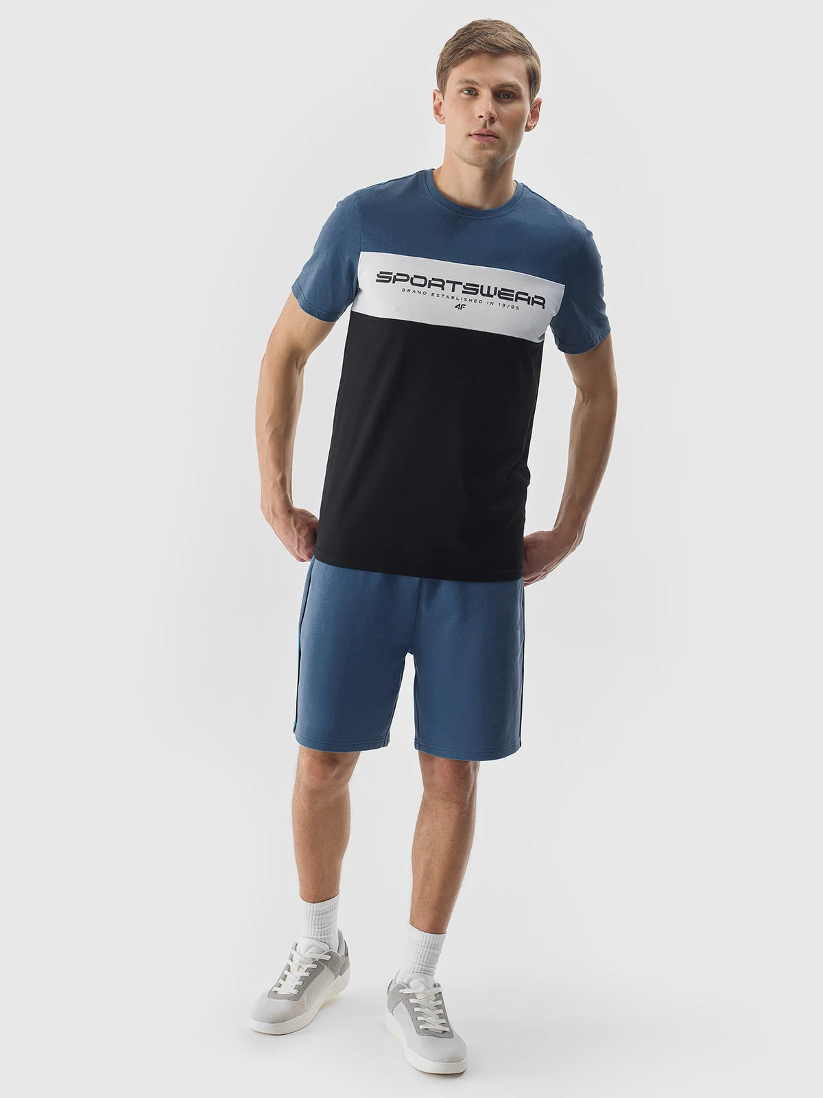 Pantaloni scurți casual pentru bărbați 4F M344 4FWSS24TSHOM344 Blue