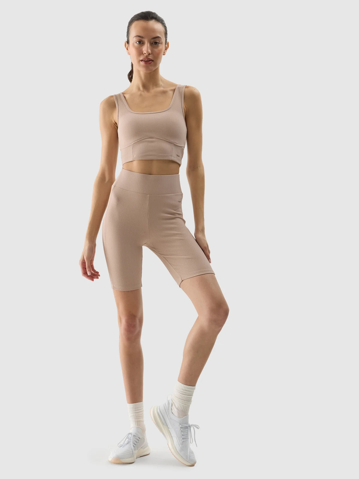 Женский кроп-топ 4F F072 4FWSS24TSLEF072 Beige