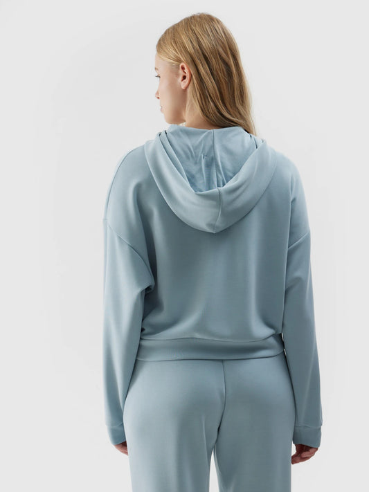 Женский батник на молнии 4F F1002 4FWSS24TSWSF1002 Blue