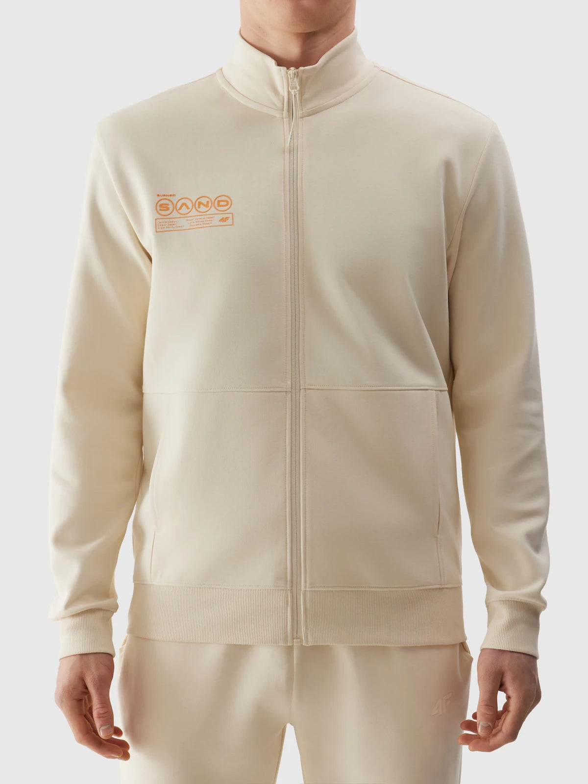 Мужской батник на молнии 4F M1013 4FWSS24TSWSM1013 Beige
