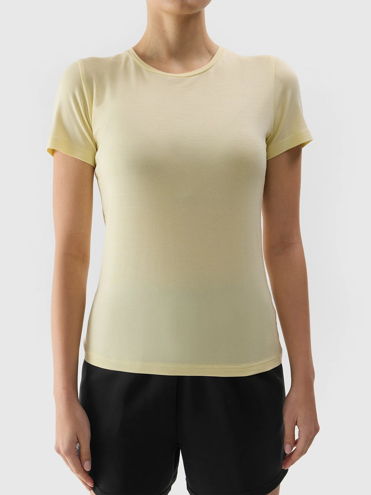 Женская футболка casual 4F F1267 4FWSS24TTSHF1267 Yellow