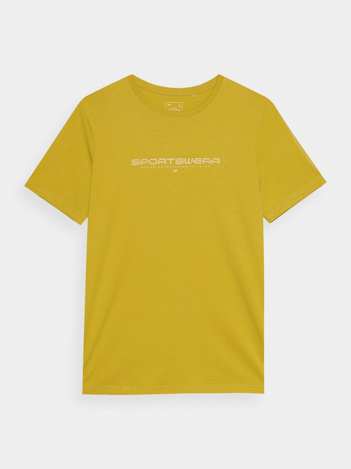 Мужская футболка casual 4F M1156 4FWSS24TTSHM1156 Yellow