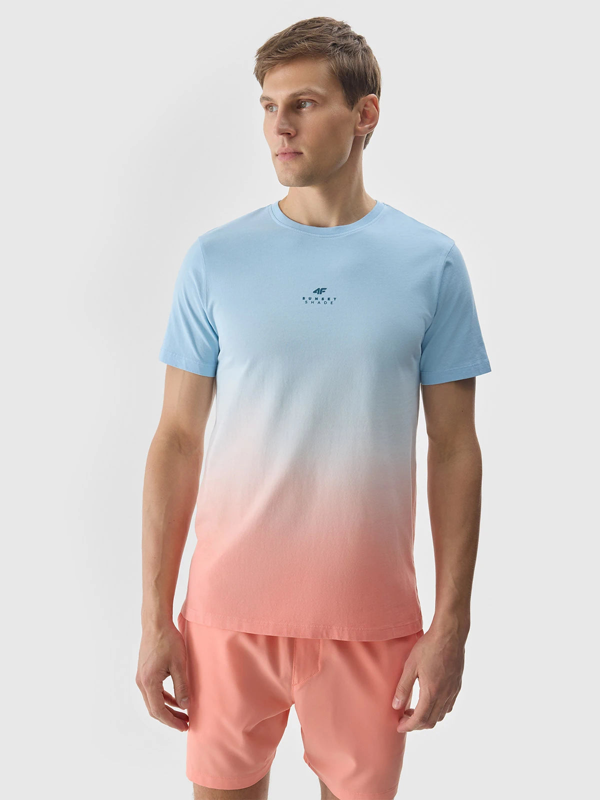 Мужская футболка casual 4F M1290 4FWSS24TTSHM1290 Blue