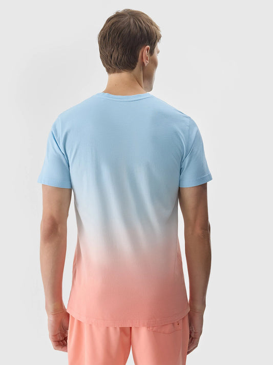 Tricou casual pentru bărbați 4F M1290 4FWSS24TTSHM1290 Blue