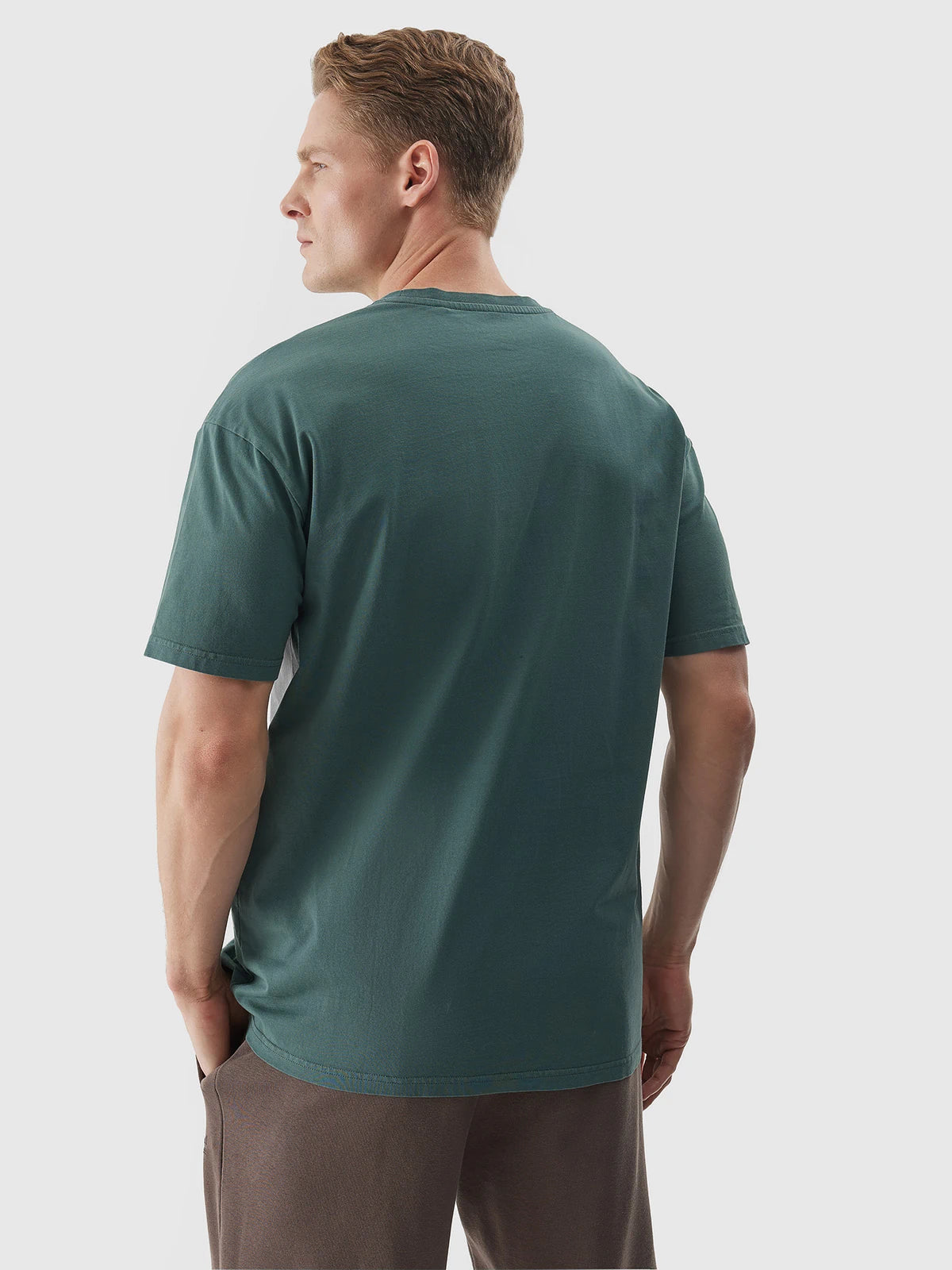Мужская футболка casual 4F M1316 4FWSS24TTSHM1316 Olive