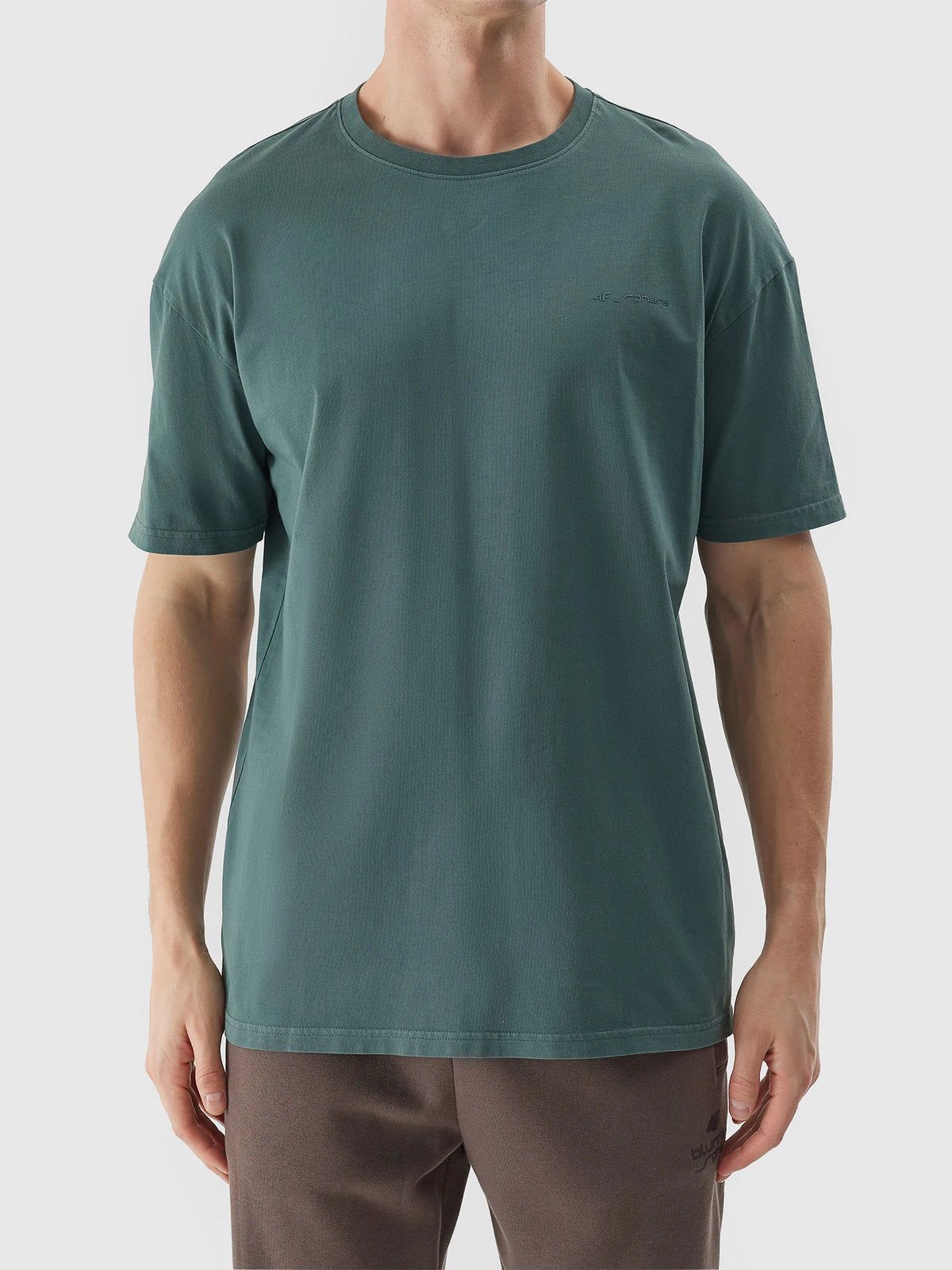 Мужская футболка casual 4F M1316 4FWSS24TTSHM1316 Olive