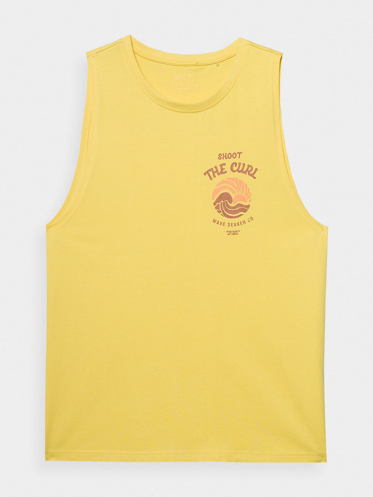Мужская футболка casual 4F M1319 4FWSS24TTSHM1319 Yellow